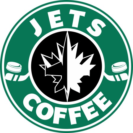 Winnipeg Jets Starbucks Coffee Logo cricut iron on